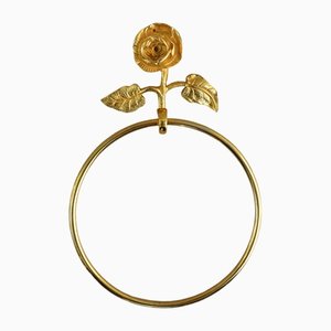 Französischer Mid-Century Rosen Handtuch Ring, 1950er