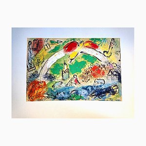 Marc Chagall, L'arcobaleno, 1986, Litografia