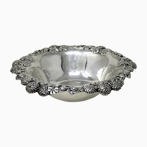 Antique American Art Nouveau Bowl in Sterling Silver