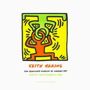 Póster de la exposición Keith Haring Headstand, 1998