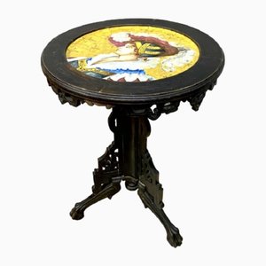 Napoleon III Side Table with Porcelain Top