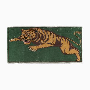 Vintage Pictorial Lion Rug or Tapestry