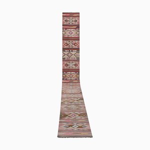 Alfombra de corredor Kilim de Anatolia turca vintage