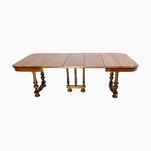 Late 19th Century Louis XIII French Beech Dining Extended Table