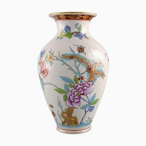 Handbemalte Porzellan Herend Vase mit Blumen und Zweigen