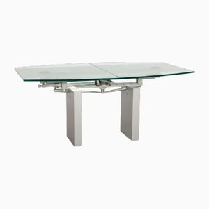 K5000/E Glass Table in Silver by Ronald Schmitt