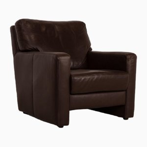 MR2830 Sessel aus braunem Leder