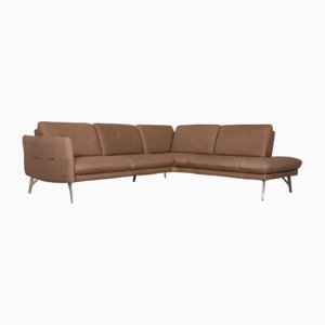 Corner Sofa in Beige Leather from Himolla
