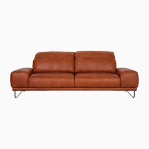 25282 Two-Seater Sofa in Cognac Leather by Willi Schillig