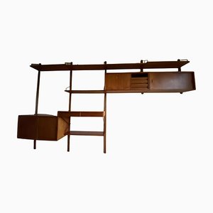 Danish Wall Unit in Teak by Poul Cadovius, 1950s