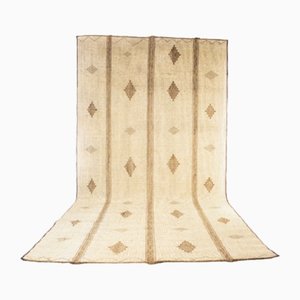 Large Vintage Light Tuareg Floor Mat