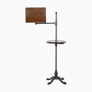 19th Century Mahogany and Brass Reading Stand
