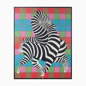Victor Vasarely, Zebra Zambo, Siebdruck, 1980er