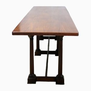 Langer Mensa-Tisch aus Mahagoni, 1930er