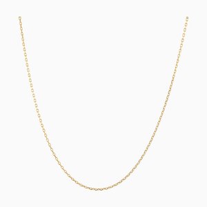 18 Karat Modern Yellow Gold Filed Convict Mesh Chain Necklace