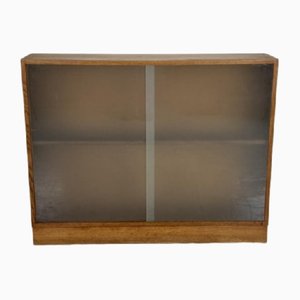 Mid-Century Teak and Frosted Glass Cabinet