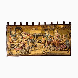 Vintage Aubusson Jaquar Tapestry, 1940s