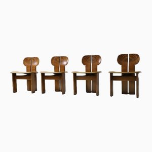 Africa Dining Chairs by Afra & Tobia Scarpa, 1975, Set of 4