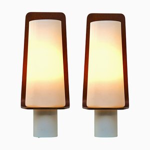 Vintage Italian Wall Mount Lamps in the Style of Stilnovo, 1960s, Set of 2