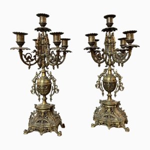 French Candleholders, Set of 5