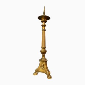 Vintage Baroque Goldenrod Candleholder