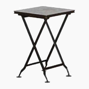 Chinoiserie Iron Folding Side Table, 1950s