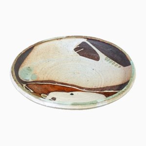 Emaillierter Keramik Teller von Renzo Igne