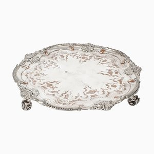 Antique George III Sheffield Silver-Plated Tray, 18th Century
