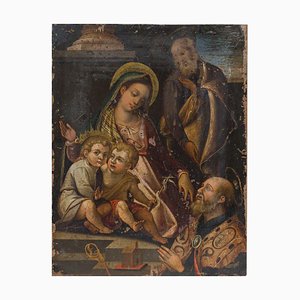 Religious Scene with Virgin and Child, Late 1600s, Paint on Copper