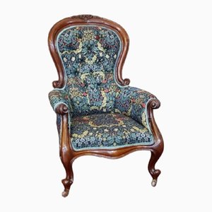 Victorian Scroll Frame Armchair in Mahogany
