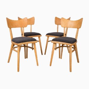 Vintage Czechoslovakian Dining Chairs, 1960s, Set of 4