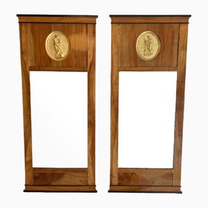 Biedermeier Mirrors in Cherry, 1820, Set of 2