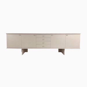 Vintage Wood Lacquered Business Beige Sideboard