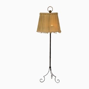 Mid-Century French Floor Lamp attributed to Gilbert Poillerat, 1940s