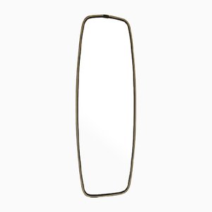 Vintage Wall Mirror with Thin Black Frame