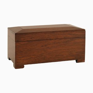 Vintage Trunk in Mahogany by Tommaso Barbi, 1960s
