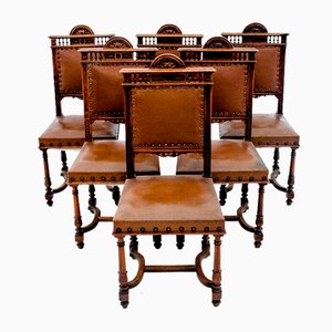 Renaissance Dining Chairs, France, 1900s, Set of 6