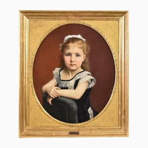 Pierre Auguste Pichon, Young Girl, 1878, Öl auf Leinwand
