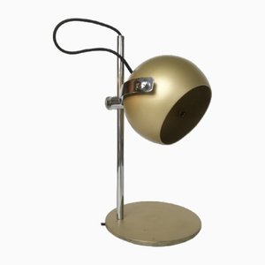 Lampe de Bureau Dorée en Aluminium