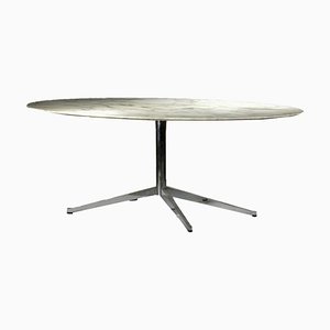 Dining Table with Oval Tray by Florence Knoll, 1950