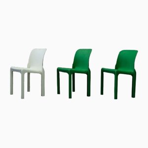 Dinning Chairs by Vico Magistretti for Artemide, 1970s, Set of 3