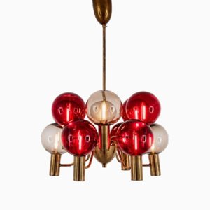 Patricia Chandelier in Brass attributed to Hans-Agne Jakobsson, 1960s