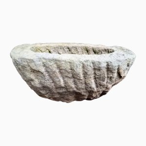 Antikes Waschbecken oder Pflanzer aus Sandstein