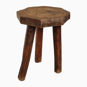 French Stool or Side Table in Oak