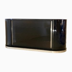 Lacquered Wooden Chest, 1980s