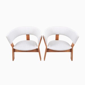 Mid-Century Lounge Chairs in Oak by Steen Østergaard, 1960s, Set of 2
