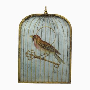 Bird in a Cage Wall Decoration, 1970s