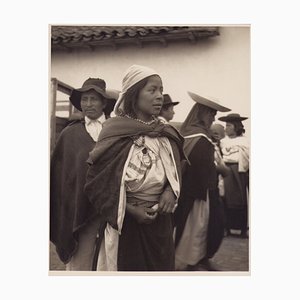 Hanna Seidel, mujer ecuatoriana, fotografía en blanco y negro, años 60