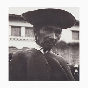 Hanna Seidel, hombre ecuatoriano, fotografía en blanco y negro, años 60