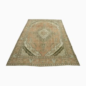 Tapis Oushak Vintage Floral Fait Main en Laine, 1960s